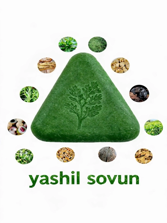 Soch to'kilishiga qarshi shampun, soch o‘stirish uchun, sovun, yashil, sovun