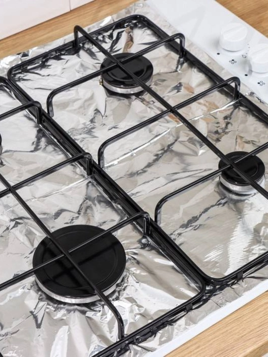 Gaz plitasi uchun alyuminiy folga, 50×60 sm - 
