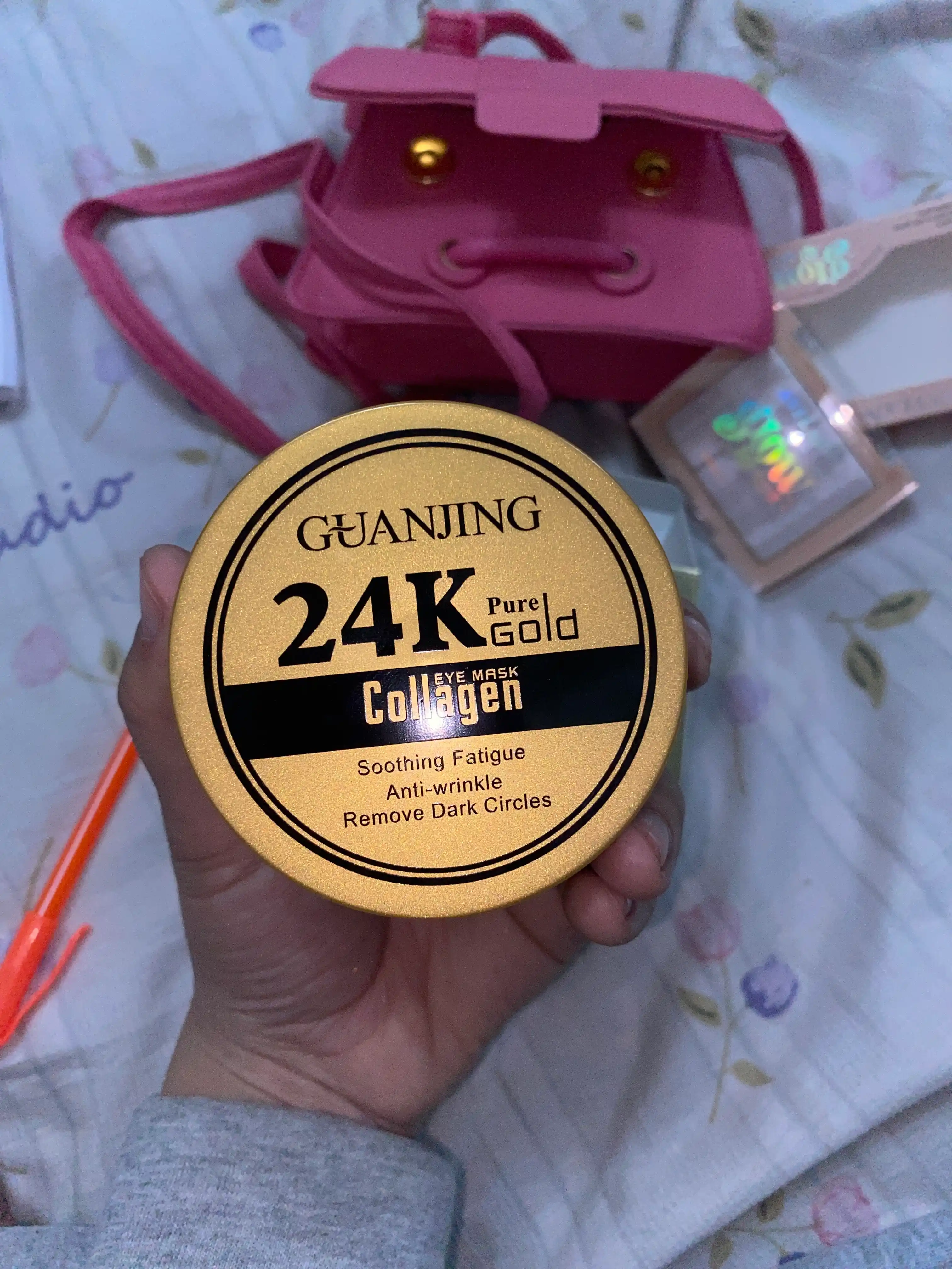 Patchlar ko'z atrofidagi teri uchun tilla va kollagen bilan Guanjing, 60 dona