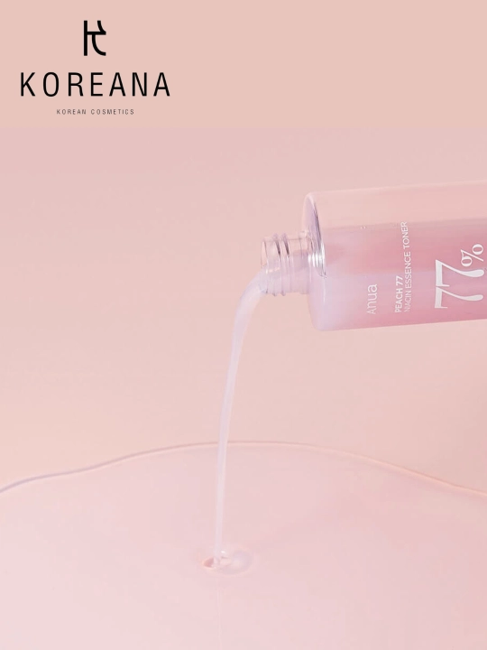 Тонер-эссенция с персиком для гладкой и сияющей кожи Anua Peach 77 Niacin Essence Toner