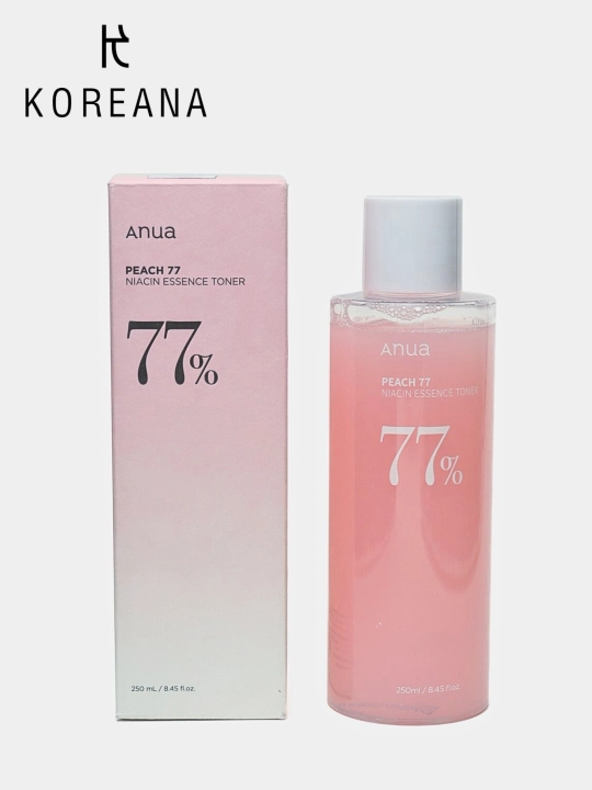 Тонер-эссенция с персиком для гладкой и сияющей кожи Anua Peach 77 Niacin Essence Toner - 