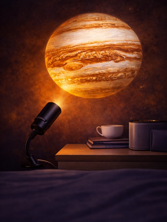 6 ta almashtiriladigan nasadkali PLANETARIUM USB tungi yoritgich-sayyoralar proyektori