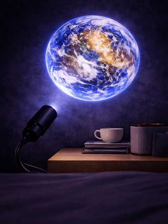6 ta almashtiriladigan nasadkali PLANETARIUM USB tungi yoritgich-sayyoralar proyektori