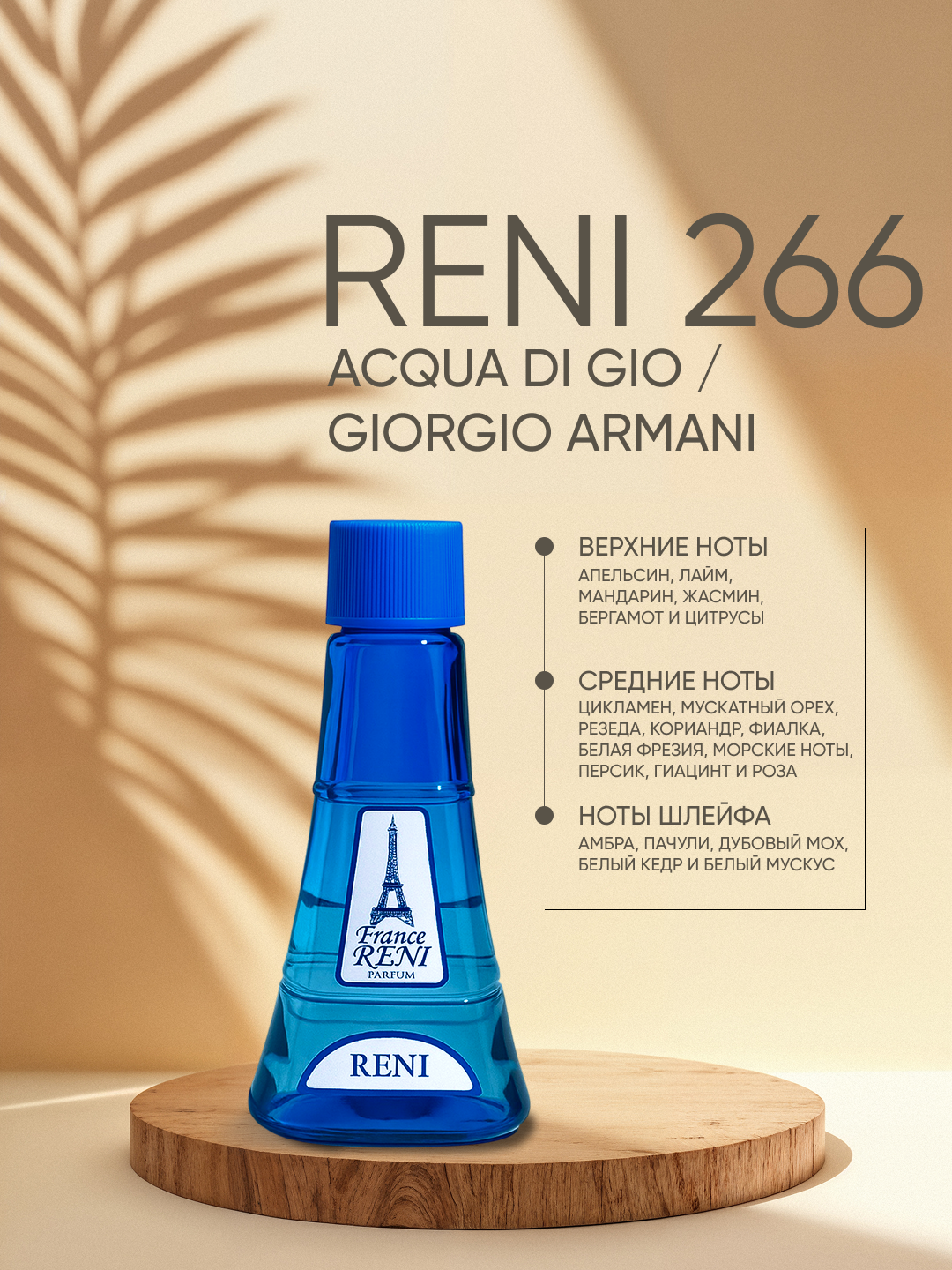 Reni 266 erkaklar parfyumeriyasi, Acqua di Gio parfyumeriya yo'nalishi