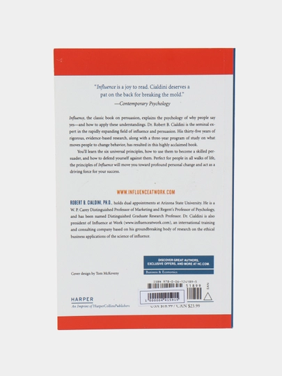 Книга: Influence Robert B. Cialdini английский язык