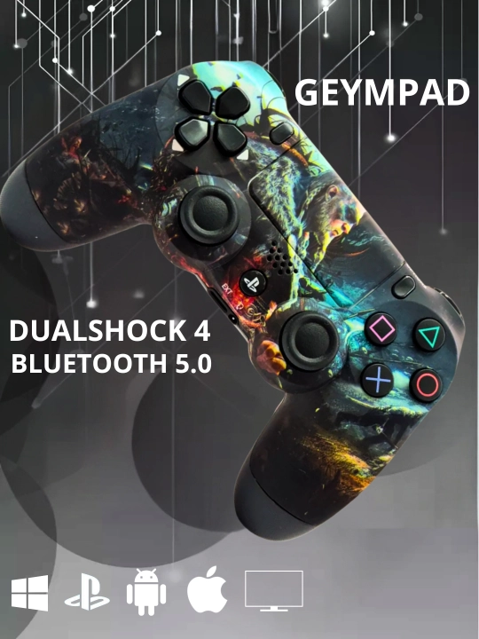 PS4 Simsiz Joystik Analog Stik Vibratsiya  Controller Ergonomik Dizayn - 
