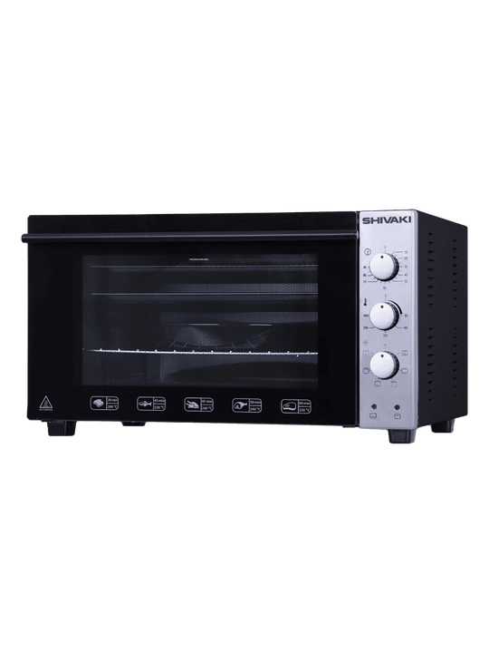 Ixcham va qulay Shivaki MD4218E 42 litr mini pech — uy uchun ideal tanlov, qora