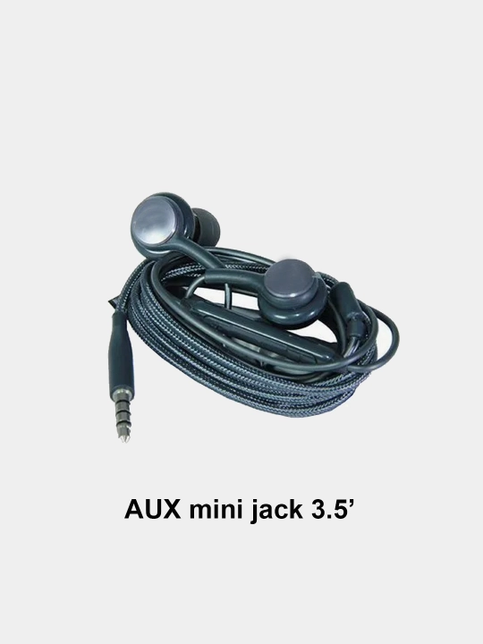 Проводные Наушники гарнитура AK S8 вакуумные mini jack 3.5' 1.2м кабель с микрофоном - 