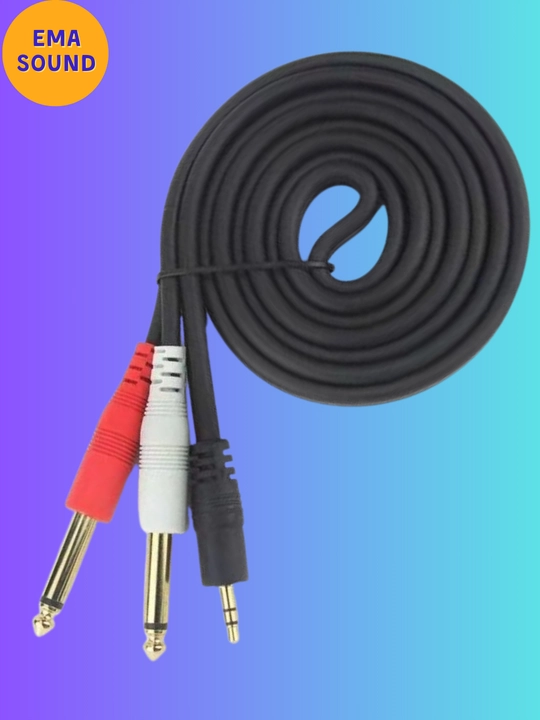 Audio Uskunalar uchun 3.5mm jack aux va 6.5mm jack stereokabellar uzunligi 1.5metr - 