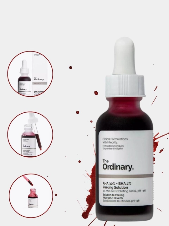 Отшелушивающий пилинг-раствор The Ordinary AHA 30% + BHA 2%, 30 мл - 