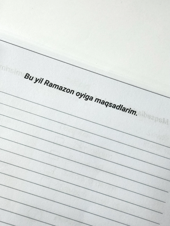 Дневник "Ramazon barakasi"