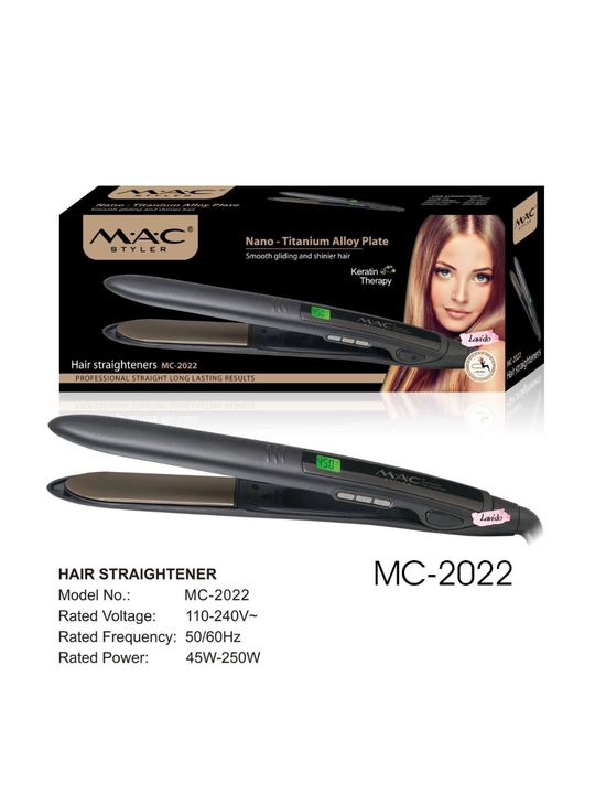 Professional soch tekislovchi dazmol MAC Stayler MC-2022, LCD displeyli