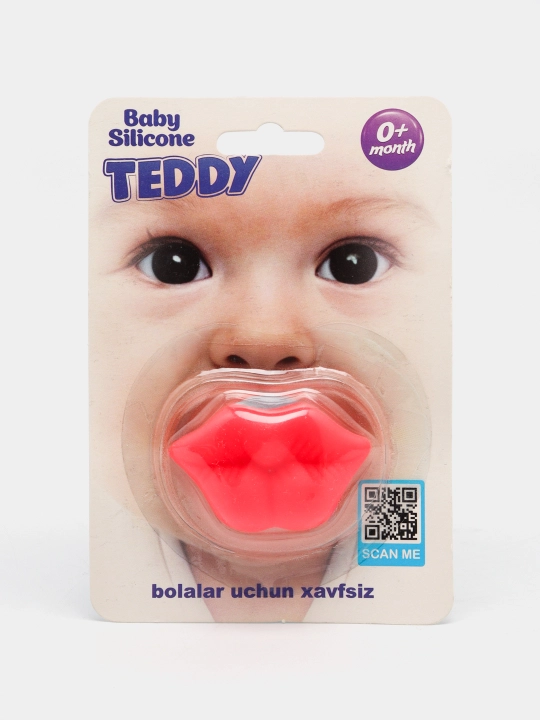 Силиконовая соска для новорождённых TEDDY 0+ месяцев – безопасная и мягкая пустышка - 
