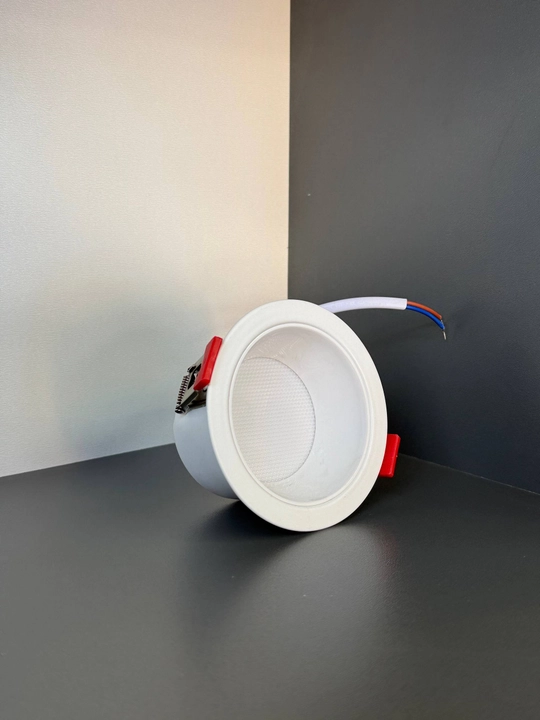 10ta Galogen Chuqur o‘rnatiladigan LED spot 7W, ko‘zni qamashtirmaydigan, oq / qora - 