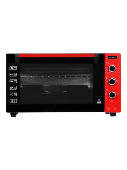 Ixcham va qulay Shivaki MD4218E mini pech — uy uchun ideal tanlov, qizil