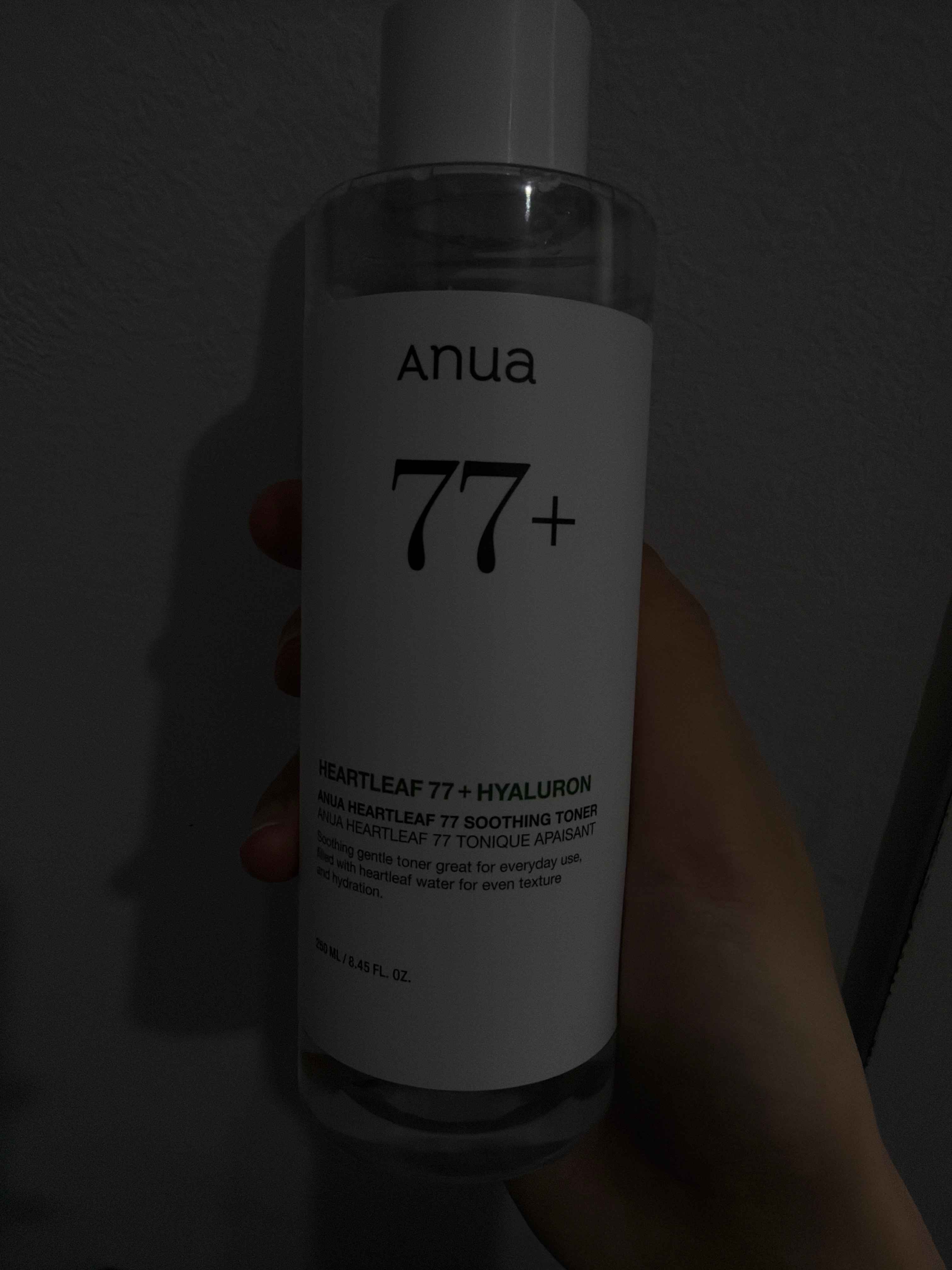 Tinchlantiruvchi harakat bilan tonik Anua Heartleaf 77% Soothing Toner, 250 ml