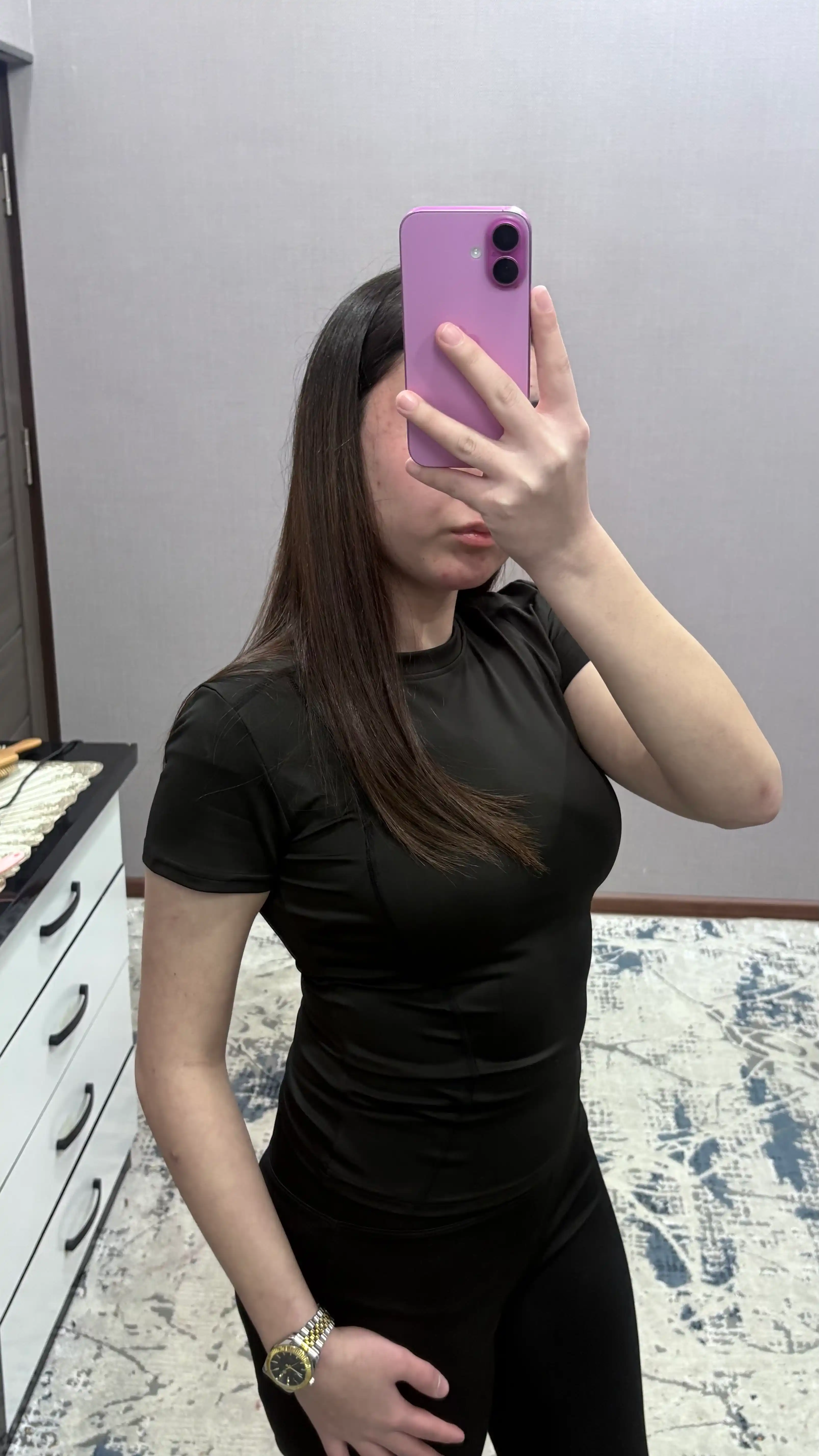 Фитнес одежда, SlimFit женская спортивная, рашгард, футболка