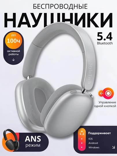 Беспроводные наушники с микрофоном, большие полноразмерные наушники, накладные, Bluetooth — Золотистый хаки