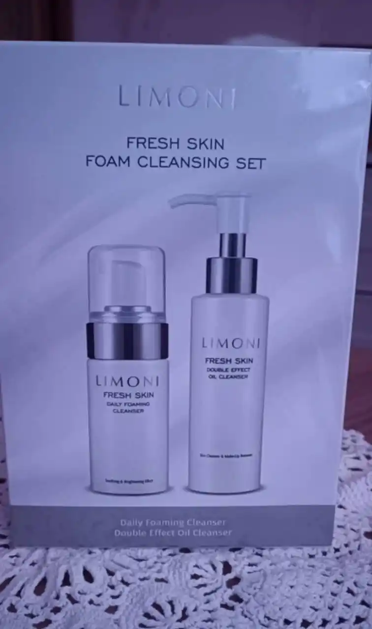 Набор для очищения кожи LIMONI Fresh Skin Пенка Daily и гидрофильное масло Double Effect