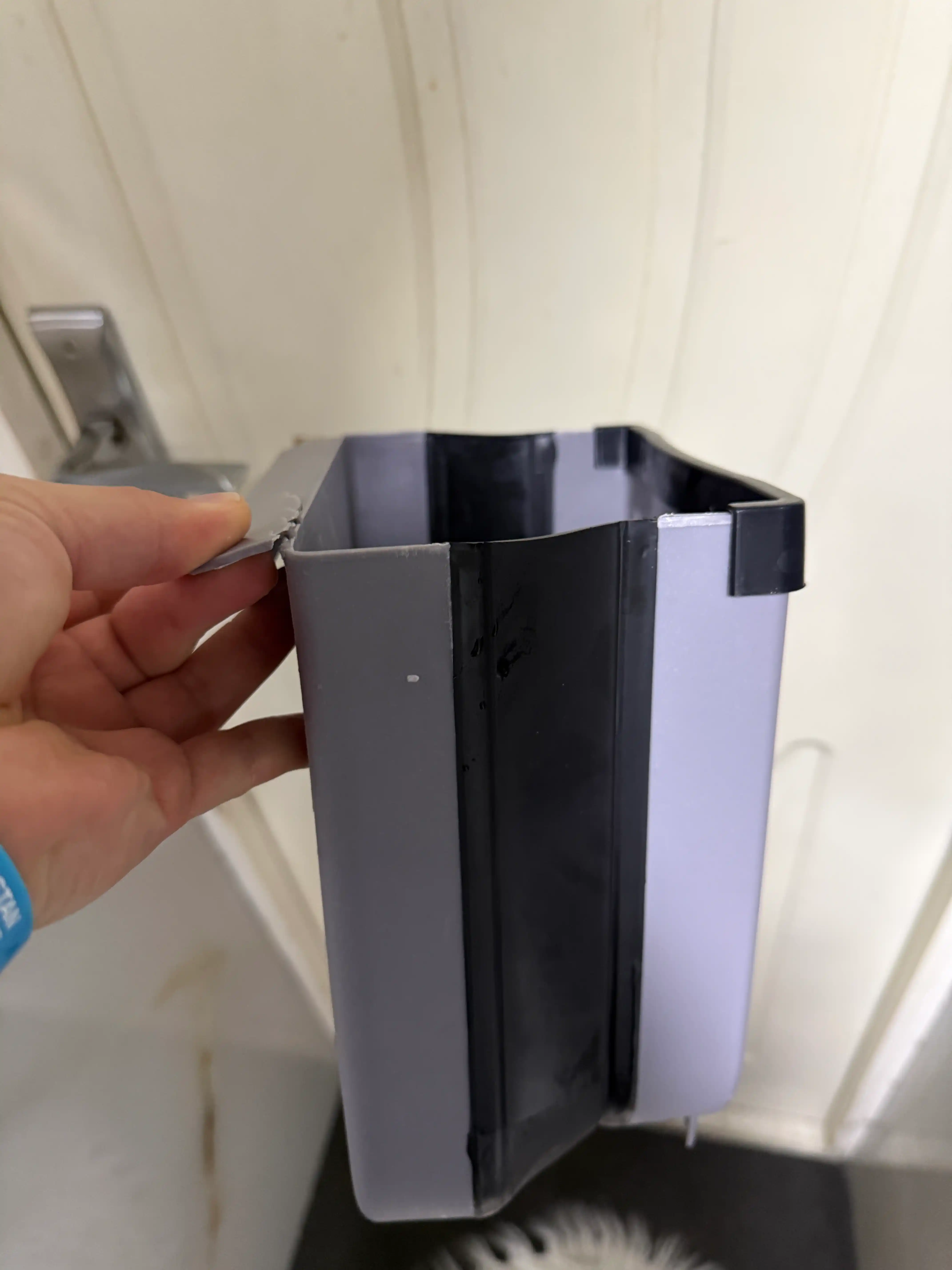 Buklanadigan osiladigan mini axlat qutisi oshxona uchun stolga qotadigan konteyner 10-6L