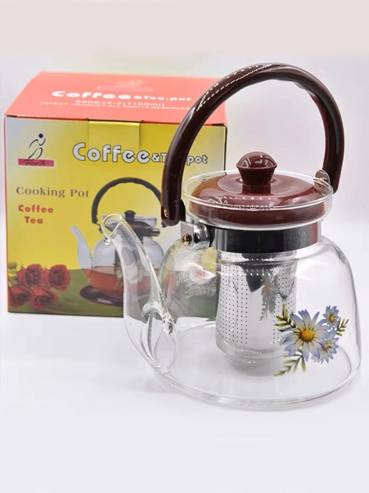 1,5, 1,6 va 1,8 litrli issiqlikka chidamli shisha choynak