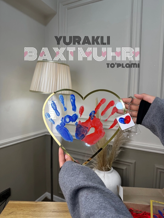 Baxt muhri, sevgi muhri, sevishganlar uchun qo'l izlar to'plami, xolst - 