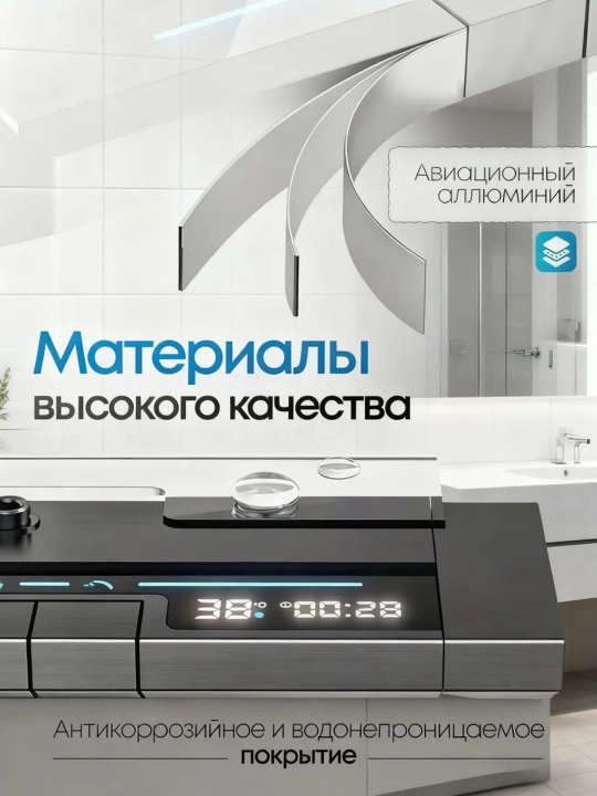 Душевая система для ванной с верхним и ручным душем и удобным настенным смесителем