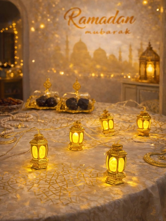 Ramazon, EID, RAMADAN MUBORAK uchun LED chambar, Ramazon bezagi