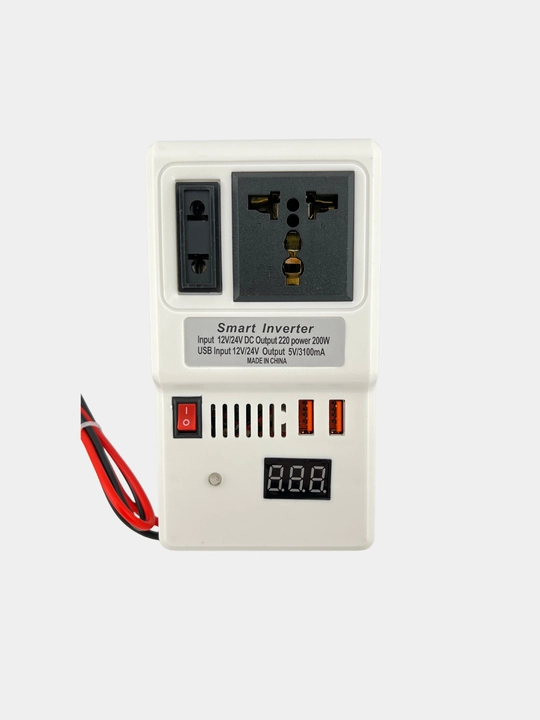 Автомобильный инвертор Taffware Smart Car Inverter 200W 12V/24V DC → 220V AC с USB 5V 3.1A