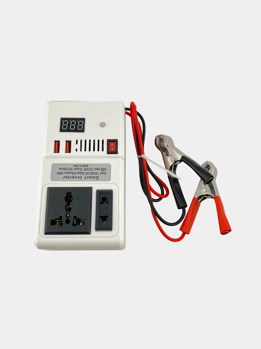Автомобильный инвертор Taffware Smart Car Inverter 200W 12V/24V DC → 220V AC с USB 5V 3.1A