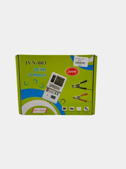 Автомобильный инвертор Taffware Smart Car Inverter 200W 12V/24V DC → 220V AC с USB 5V 3.1A