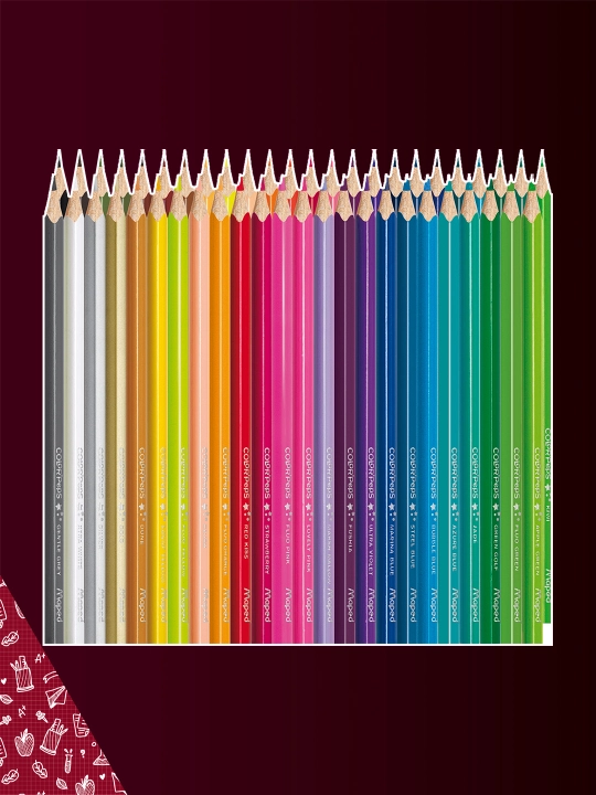 Yuqori quvvatli rangli qalamlar Maped (48 color'peps)