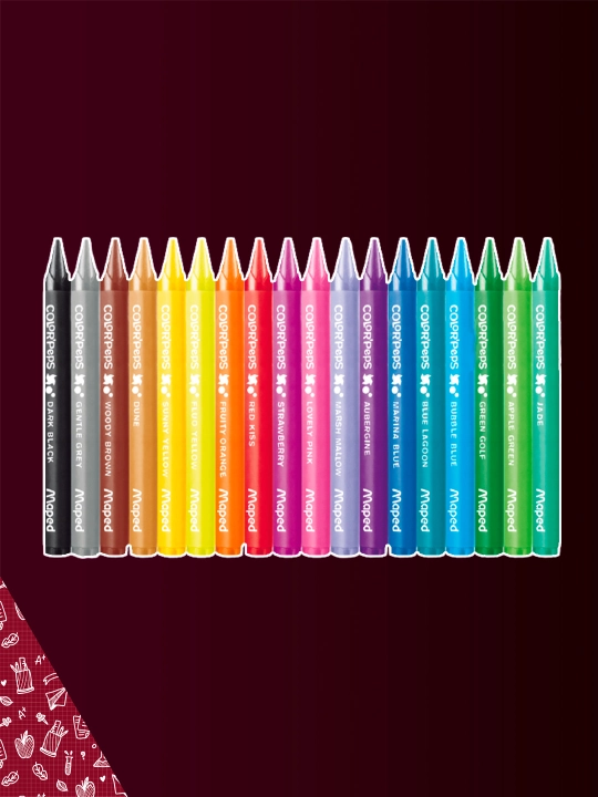 Maped Color'peps Wax moyli rangli pastel, 18 ta rang