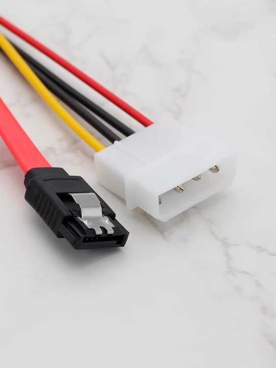 HDD/SSD ni kompyuterga ulash uchun SATA Molex 7+15pin kabeli