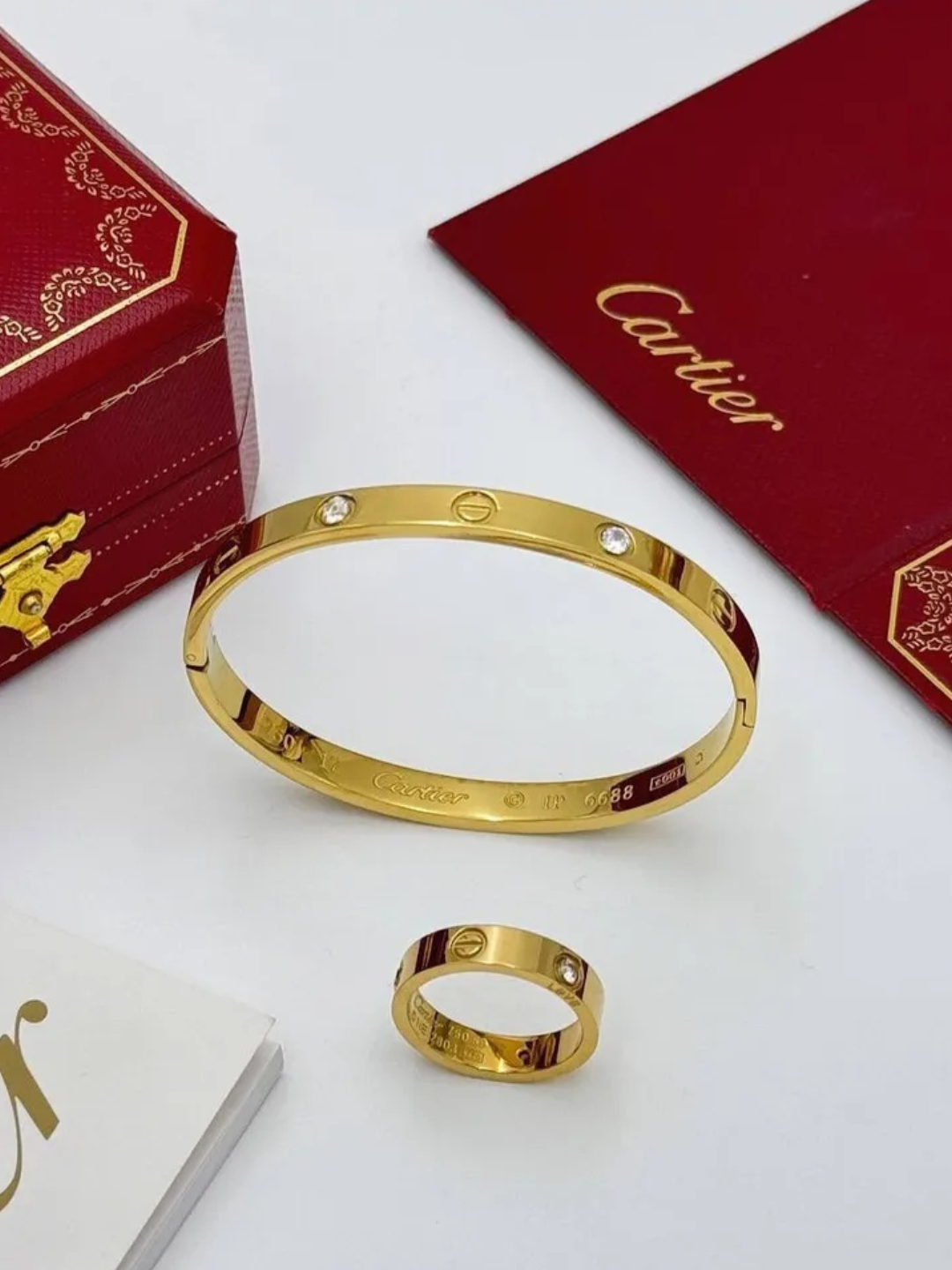 Набор в стиле Cartier из нержавеющей стали
