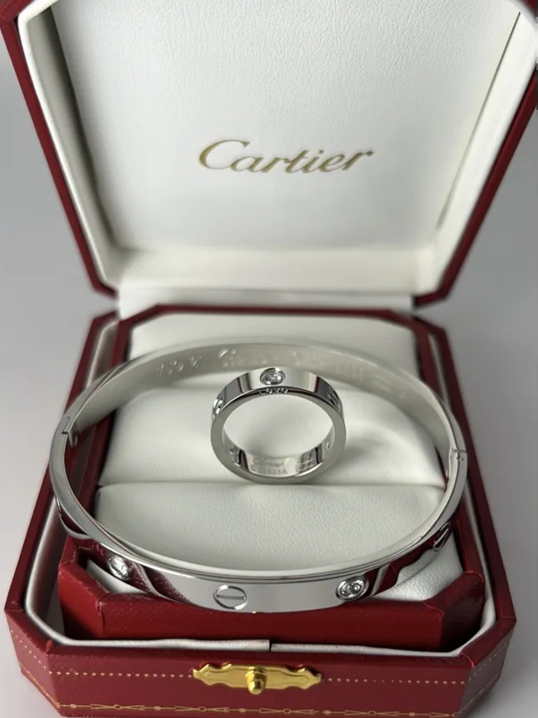 Набор в стиле Cartier из нержавеющей стали