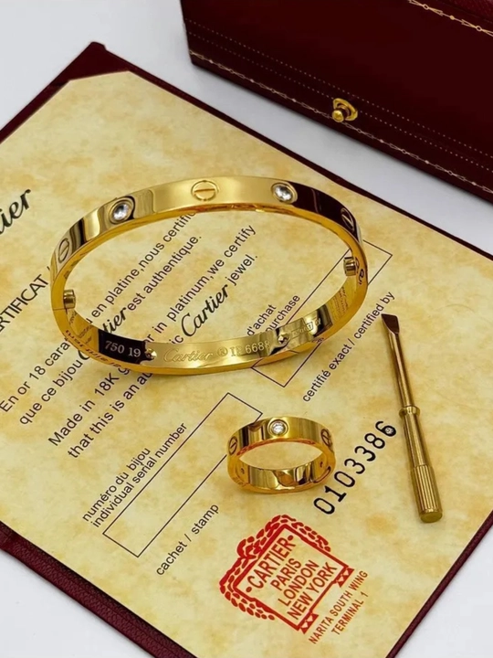 Набор в стиле Cartier из нержавеющей стали