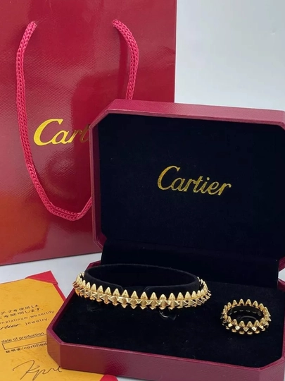 Набор в стиле Cartier из нержавеющей стали — MZNJWL-BILAGUZUKK-ЗОЛОТ-18