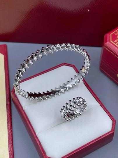 Набор в стиле Cartier из нержавеющей стали — MZNJWL-BILAGUZUKK-ЗОЛХАКИ-17