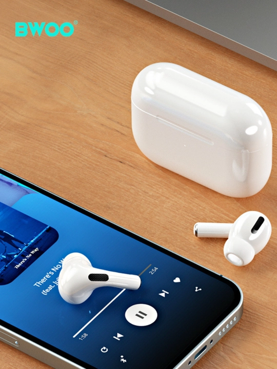 BWOO BO-BW44 mikrofonli vashovqinni kamaytiradigan simsiz naushniklar, (ENC) Bluetooth 5.1