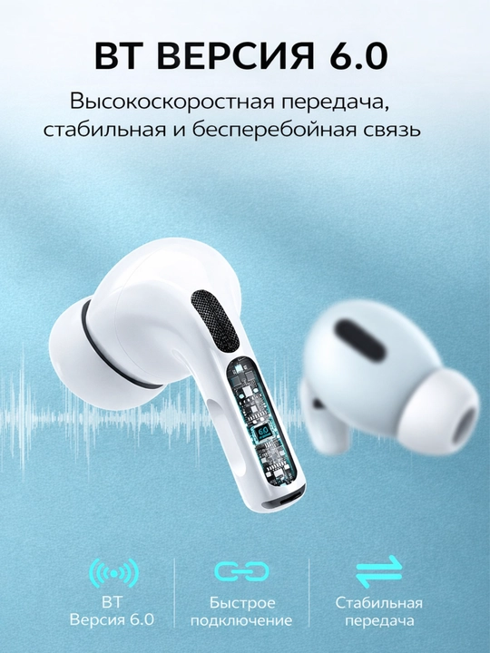 BWOO BO-BW44 mikrofonli vashovqinni kamaytiradigan simsiz naushniklar, (ENC) Bluetooth 5.1