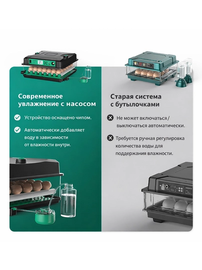 Avtomat inkubator 12/24/36/64/128 tuxum uchun 12V 220V tovuq tuxumi inkubatori 3