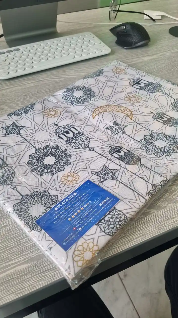 Ramazon dasturxoni Iftorlik dasturxoni kundalik oshxona dasturxoni 150 × 110 cm o‘lchamda
