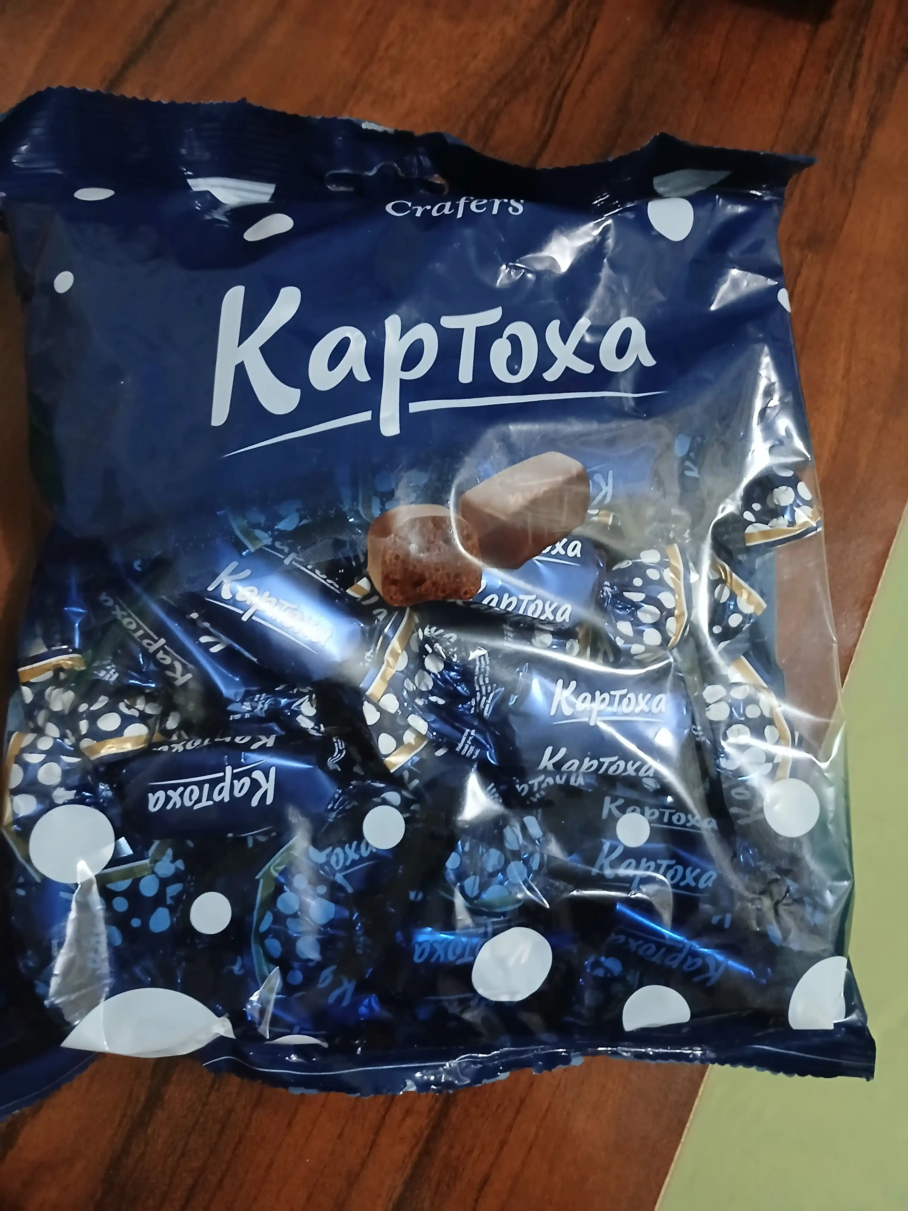 Crafers shokolad ta’mli Kartoshka shokolad konfeti (450 gr)
