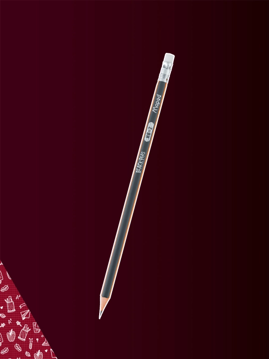 Maped black'peps o'chirgichli qora qalamlar, HB 851711 