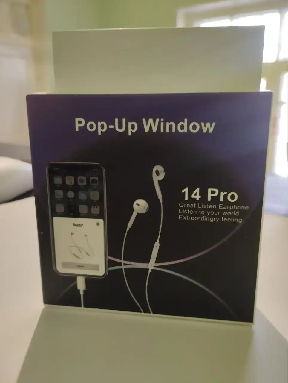 SIMLI iPhone quloqchinlari — Pop-Up mikrofon, Lightning kabel, tiniq ovoz