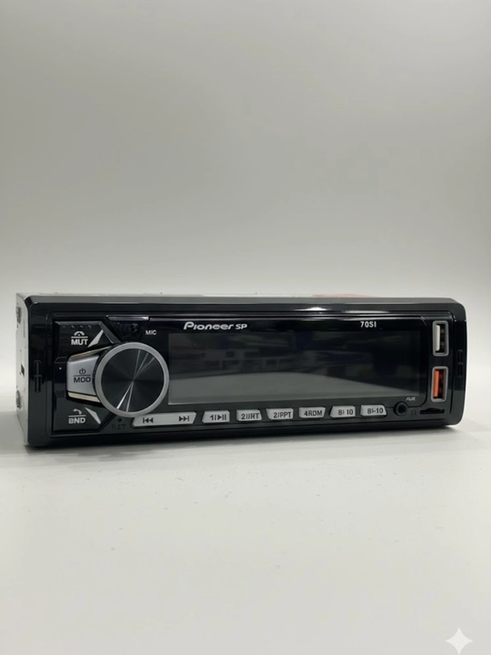 Автомагнитола Pioneer 7031, 1DIN, Bluetooth/USB/AUX/SD, 7 цветов подсветки