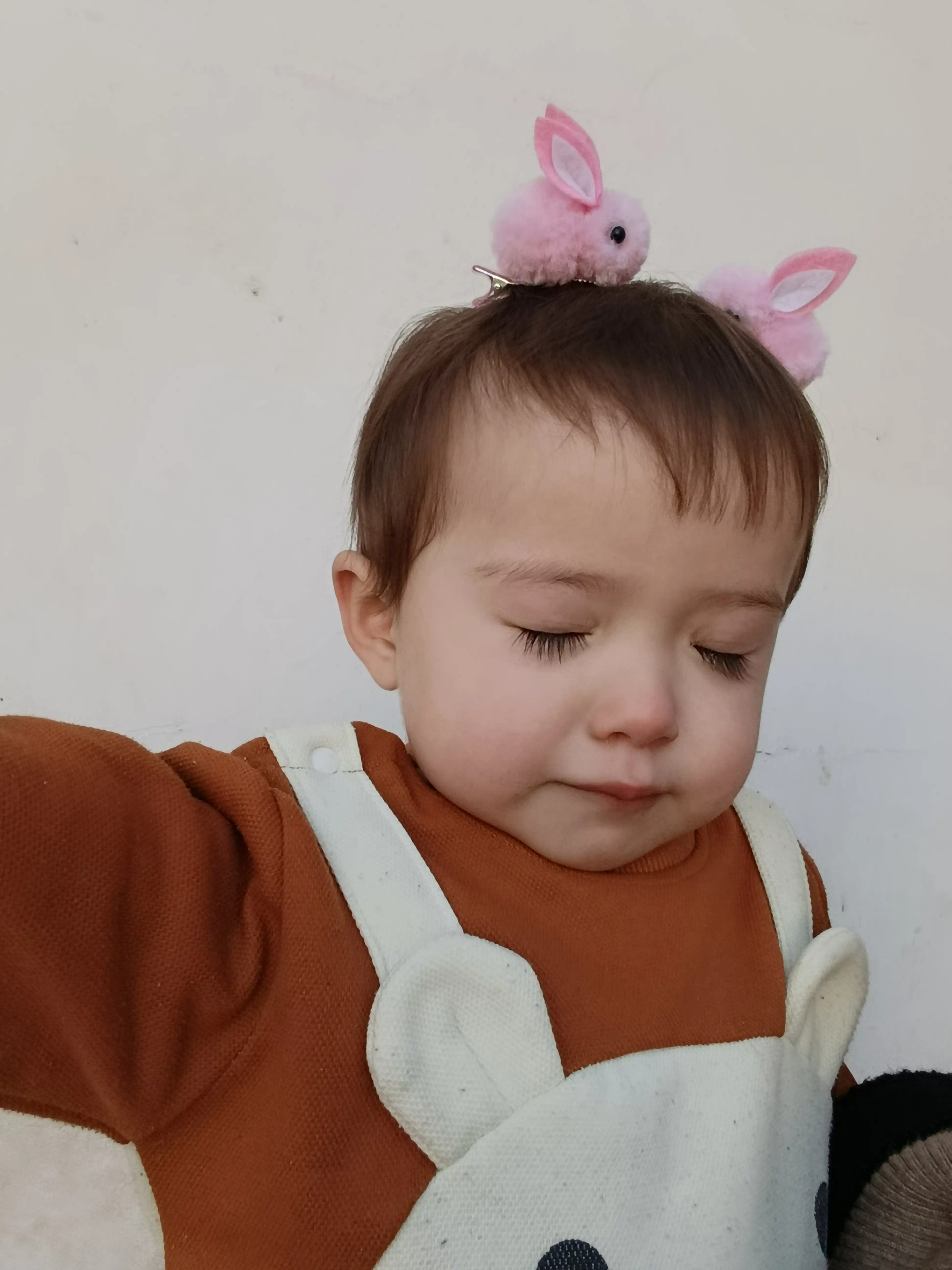 Yoqimli quyon shaklidagi soch qisqich. Turmaklar uchun ishonchli aksesuar,to'plamda 2 dona