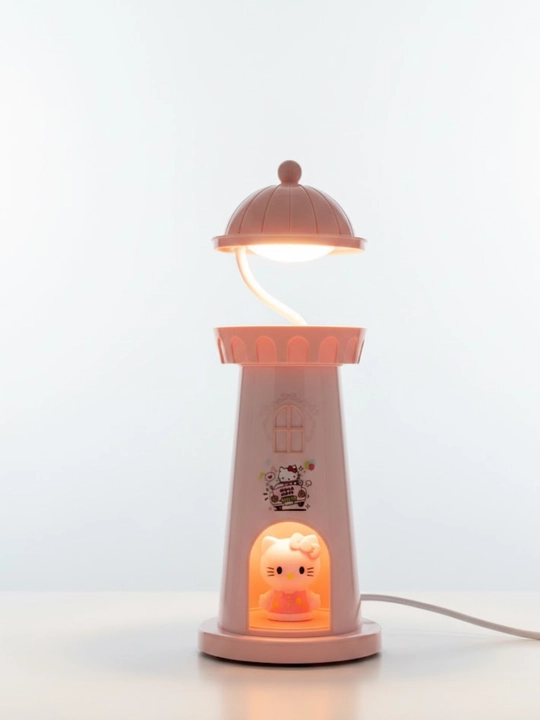 Лампа настольная, детский светильник, Hello kitty, Kuromi