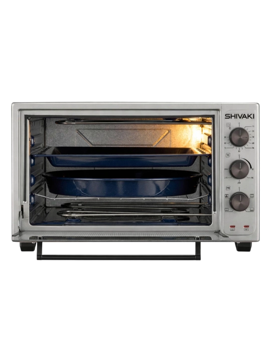 Elektr mini-pech 36 l Shivaki 3618 L — konveksiyali pech, oshxona uchun, inox